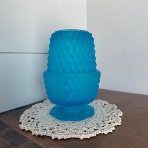 Blue Satin Fairy Lamp! **LOOK AT PHOTOS**